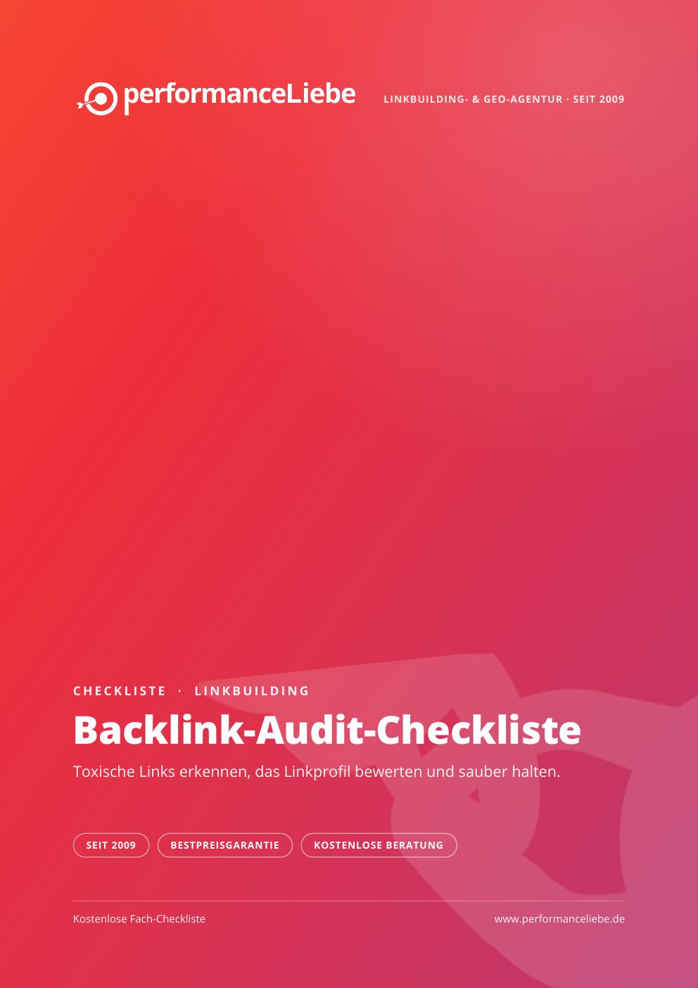 Checkliste: Backlink-Audit-Checkliste