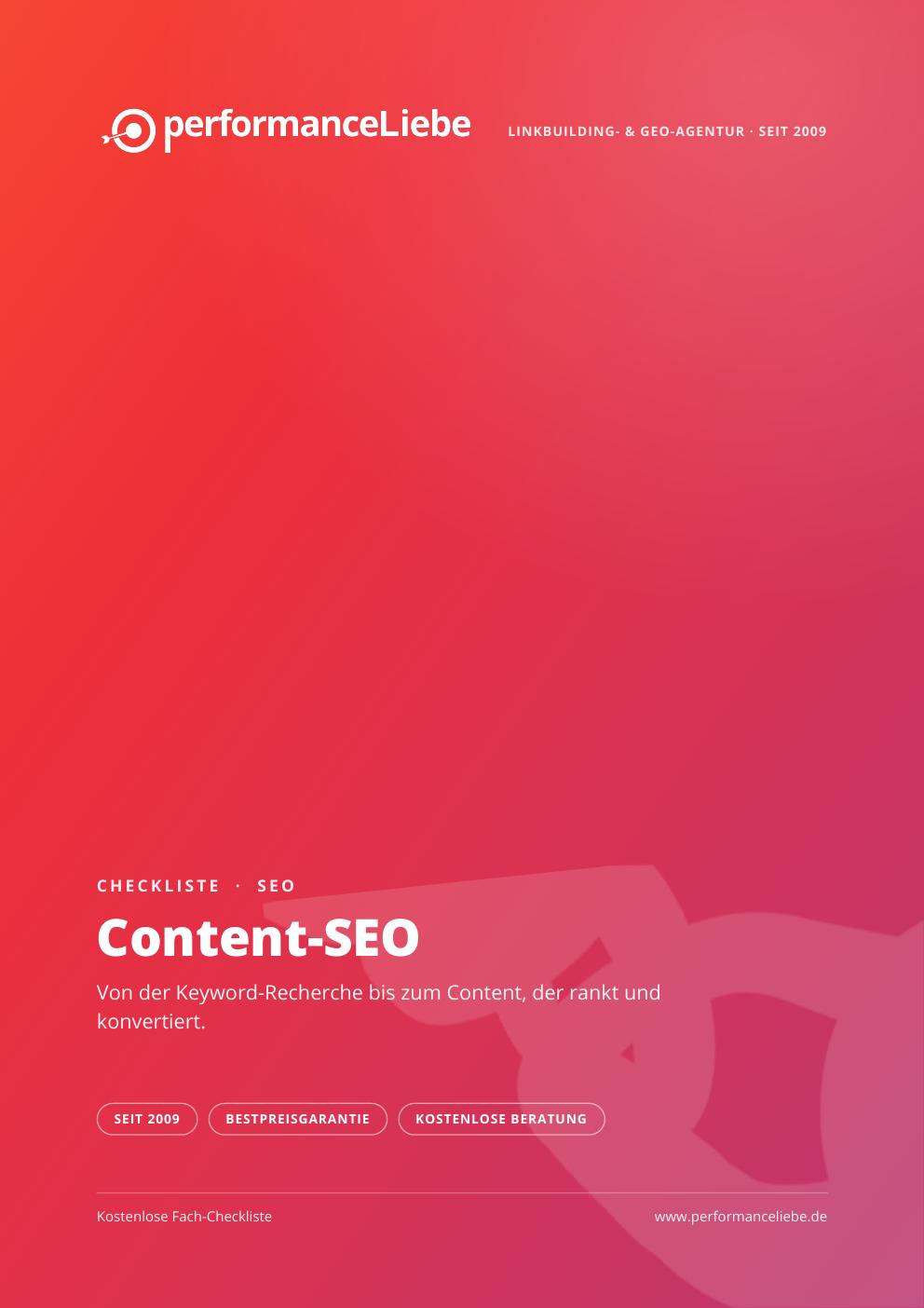 Checkliste: Content-SEO