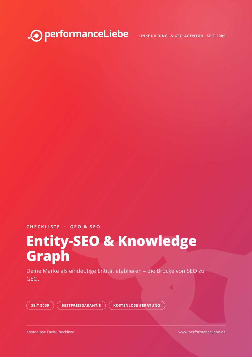 Checkliste: Entity-SEO & Knowledge Graph