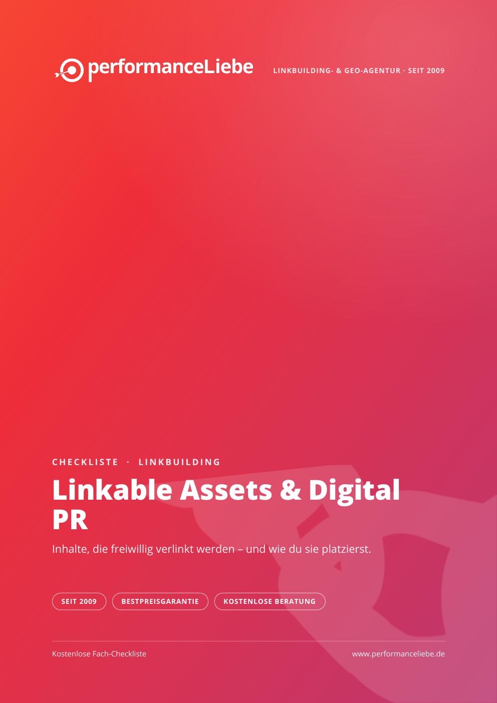 Checkliste: Linkable Assets & Digital PR
