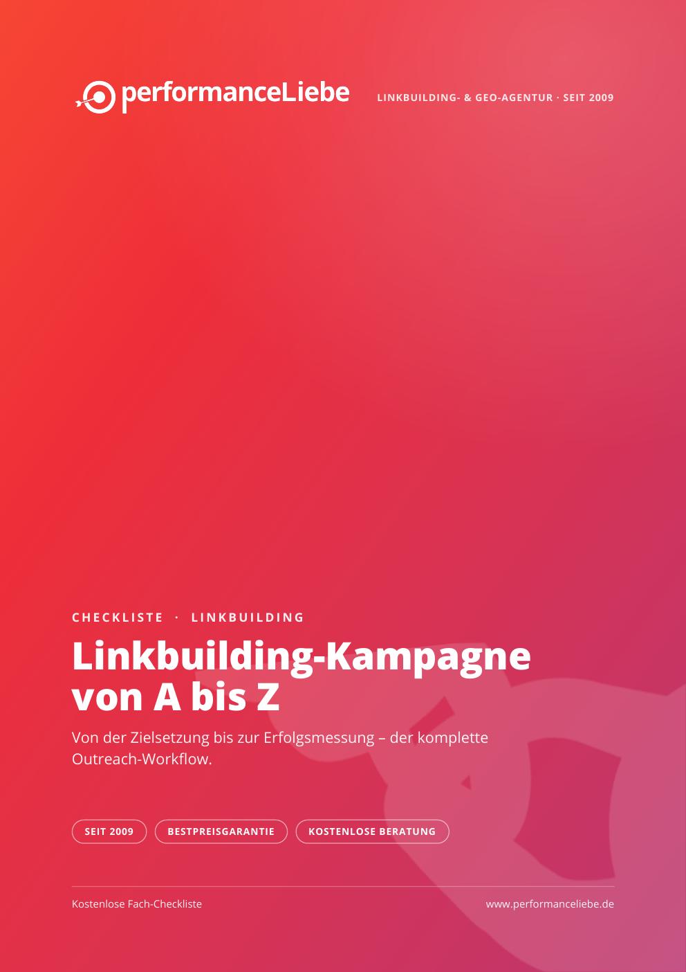 Checkliste: Linkbuilding-Kampagne von A bis Z