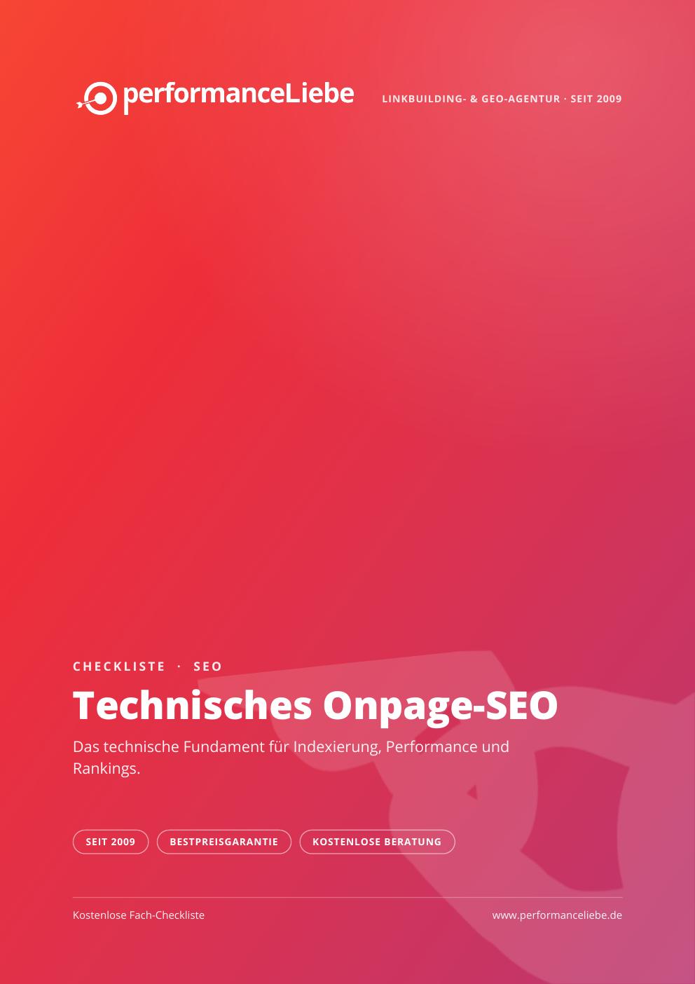 Checkliste: Technisches Onpage-SEO