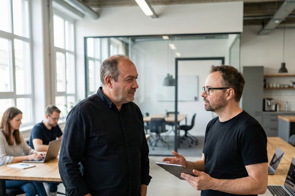 seo agentur-Berater im Fachgespräch über Strategien