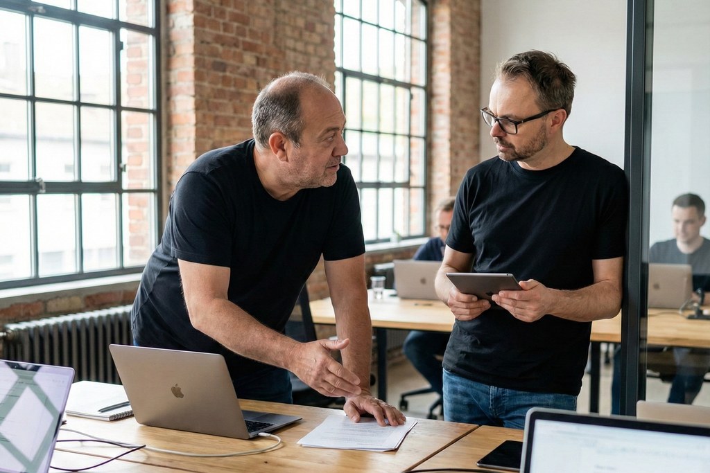 seo agentur-Berater im Fachgespräch über Strategien