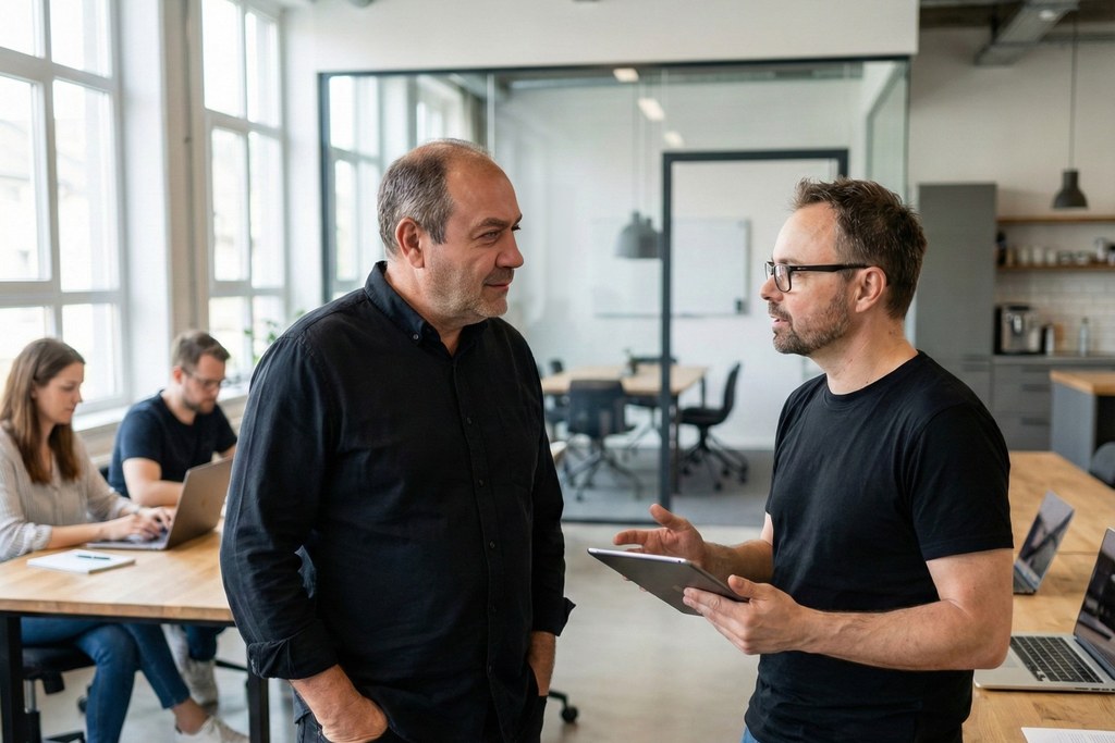 seo agentur-Berater im Fachgespräch über Strategien