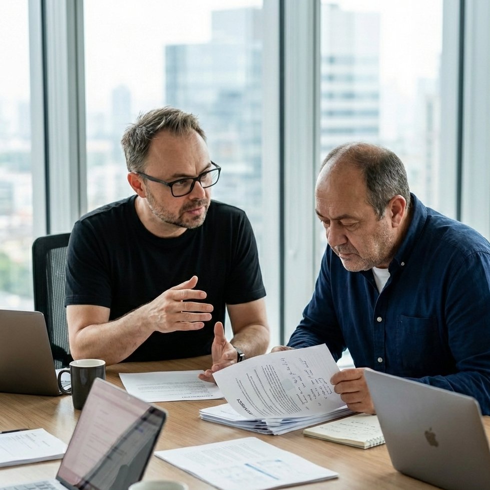 seo agentur-Berater im Fachgespräch über Strategien