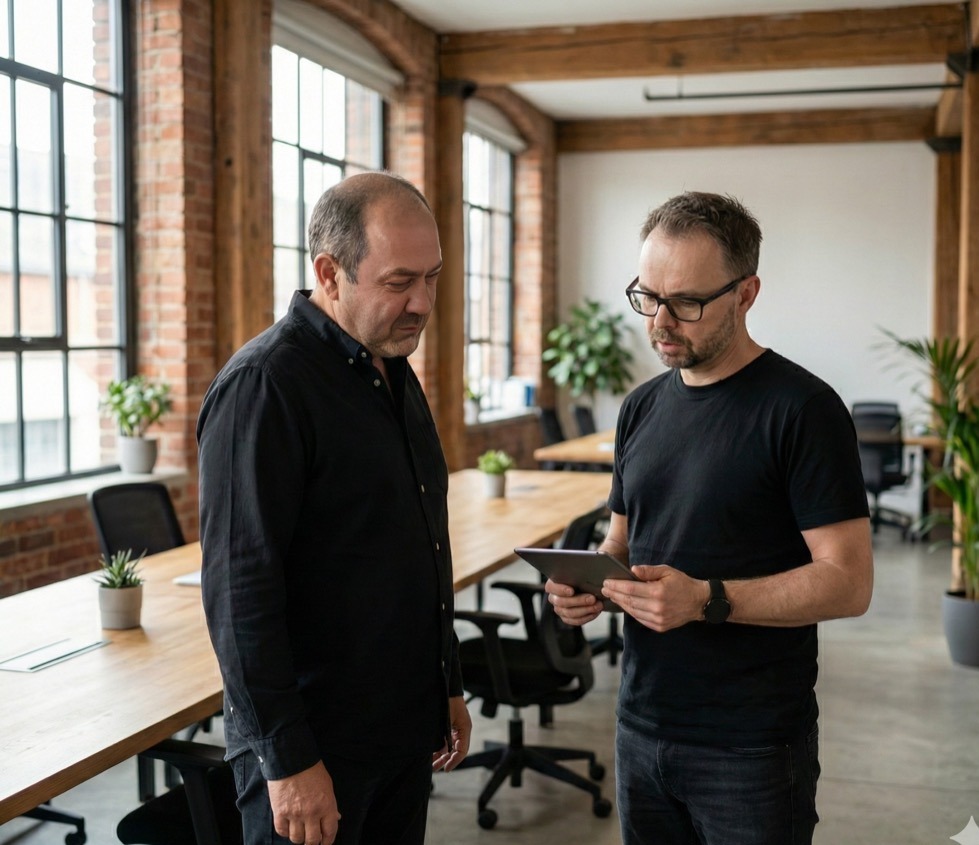 Køb Backlinks-rådgivere i faglig diskussion om strategier