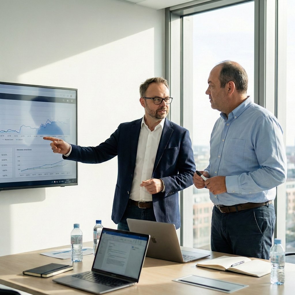 seo agentur-Agentur Team bei der Zusammenarbeit