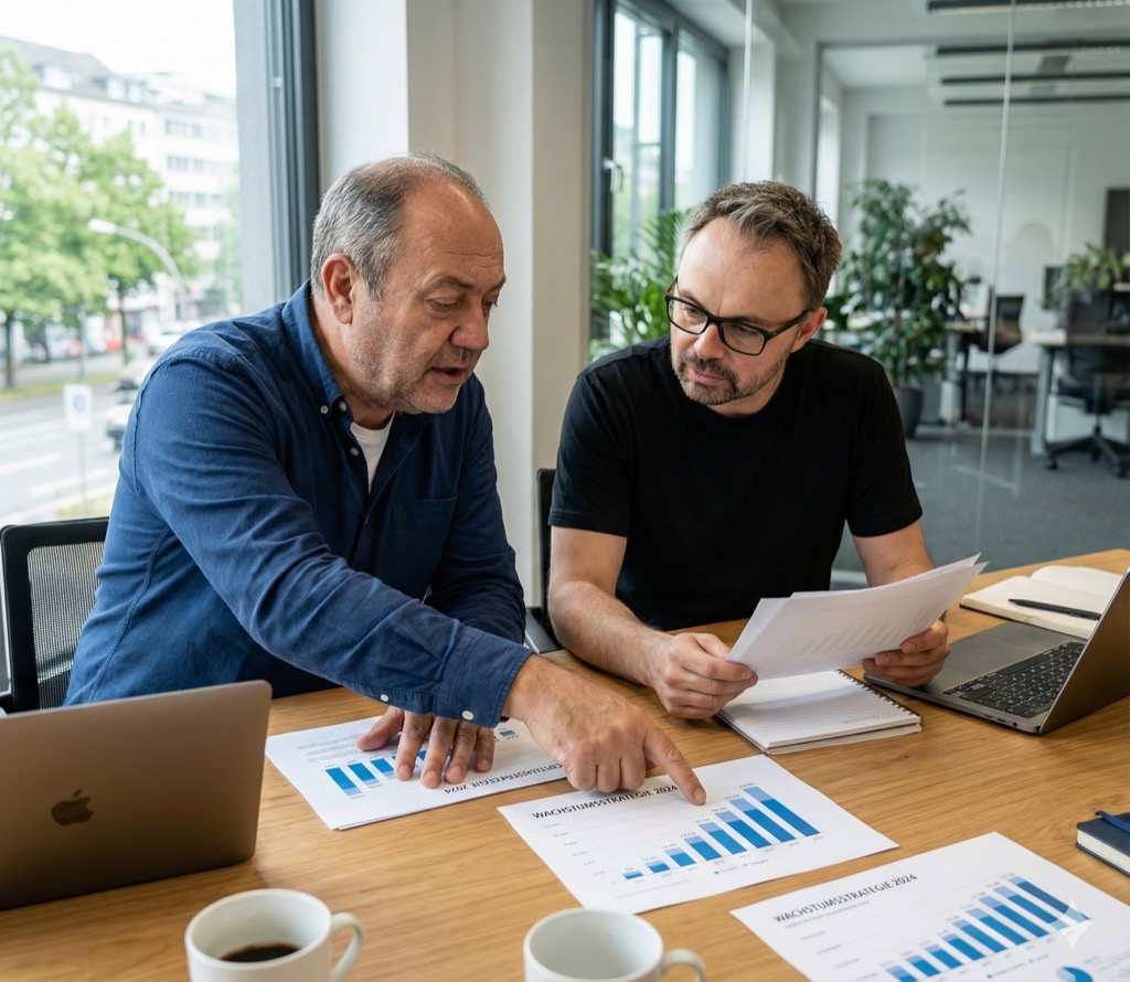 seo agentur-Agentur Team bei der Zusammenarbeit