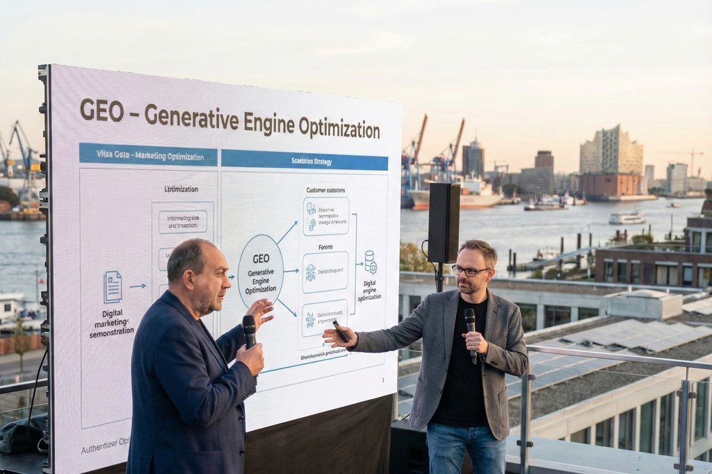 seo agentur-Experten präsentieren auf SEO-Fachkonferenz