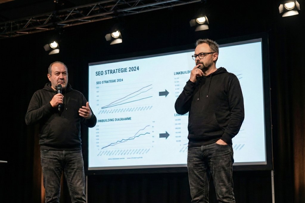 Linkbuilding Strategien-Experten präsentieren auf SEO-Fachkonferenz