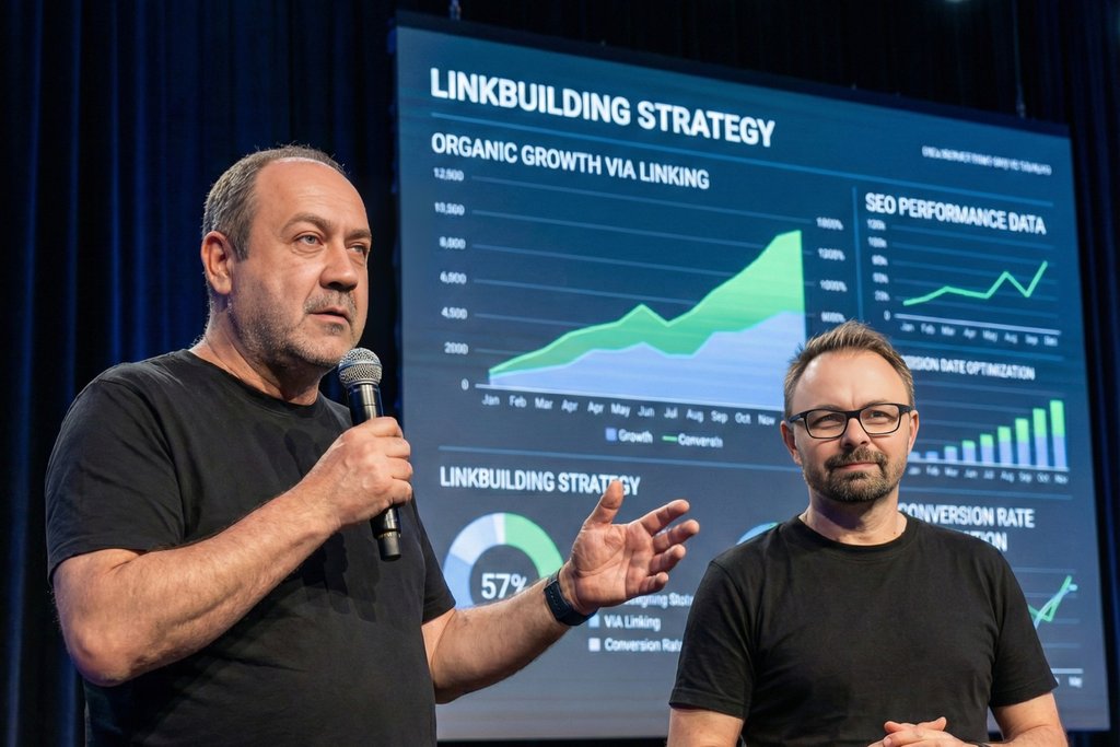 Linkbuilding Strategien-Experten präsentieren auf SEO-Fachkonferenz