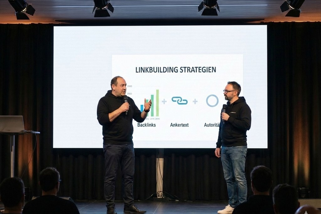 seo agentur-Experten präsentieren auf SEO-Fachkonferenz