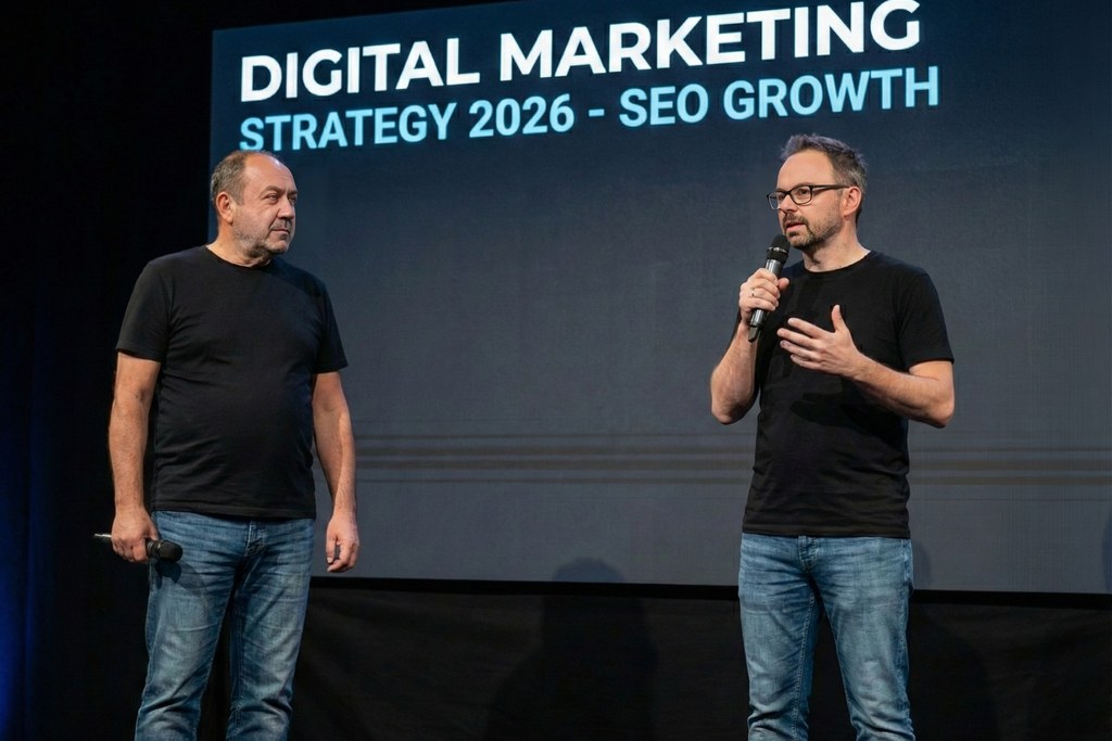 seo agentur-Experten präsentieren auf SEO-Fachkonferenz