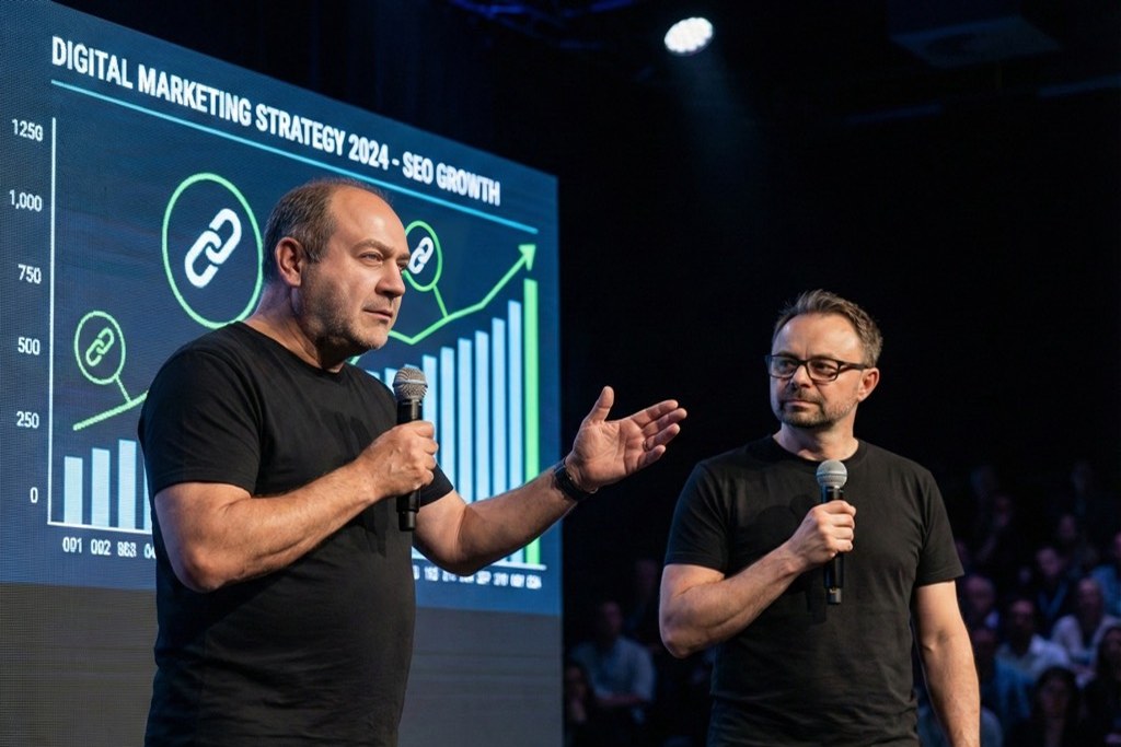 seo agentur-Experten präsentieren auf SEO-Fachkonferenz