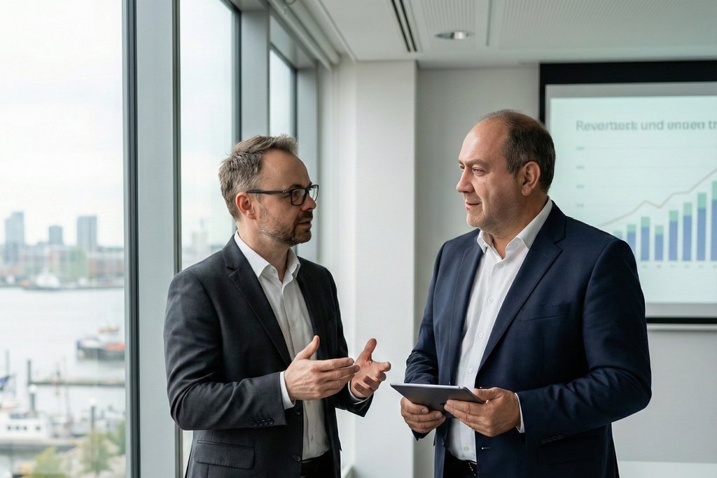 Backlinks-Strategie Präsentation mit Wachstumsanalyse