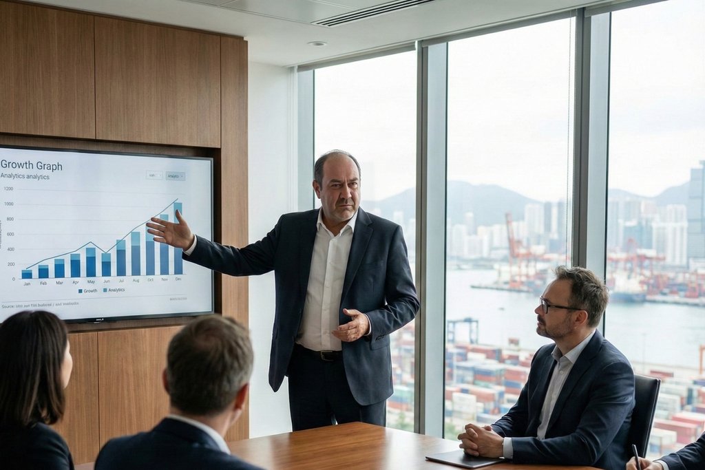 seo agentur-Strategie Präsentation mit Wachstumsanalyse