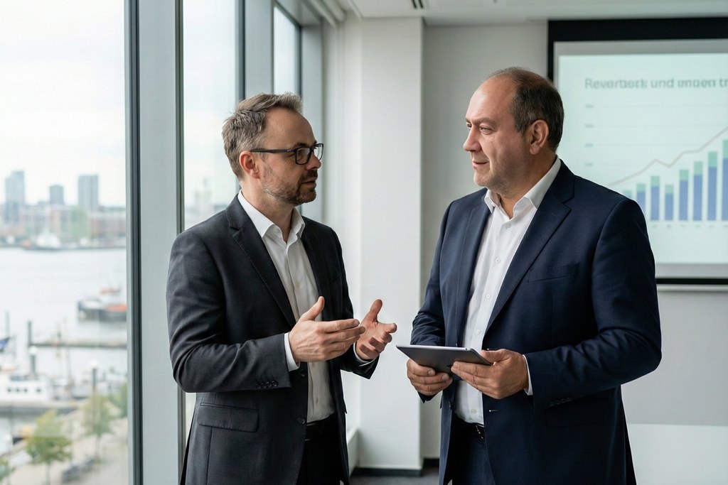 seo agentur-Strategie Präsentation mit Wachstumsanalyse