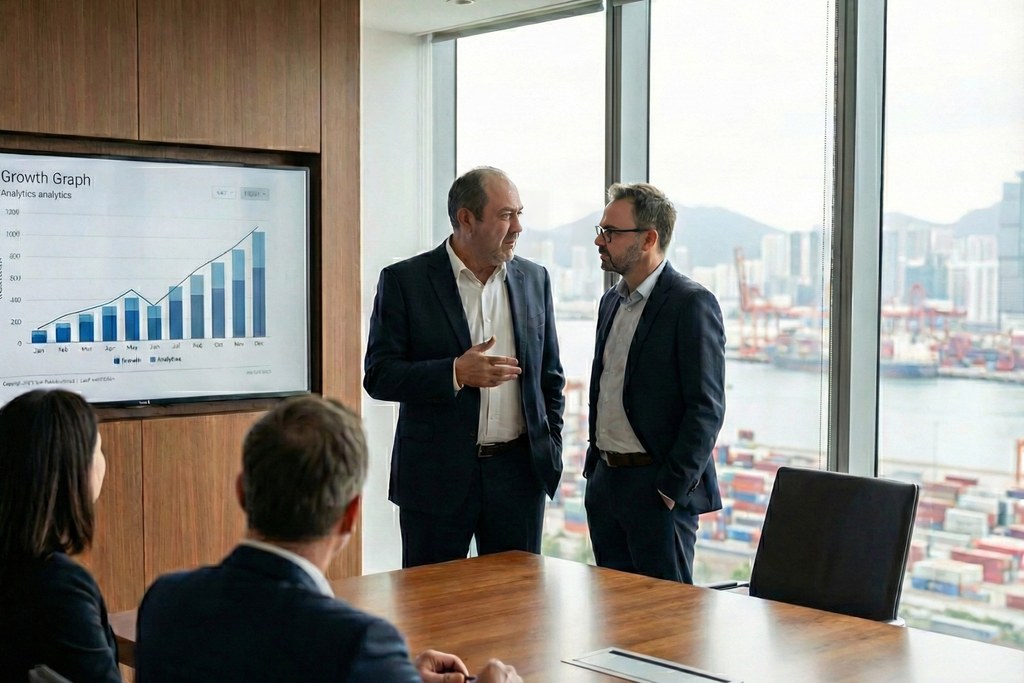 seo agentur-Strategie Präsentation mit Wachstumsanalyse