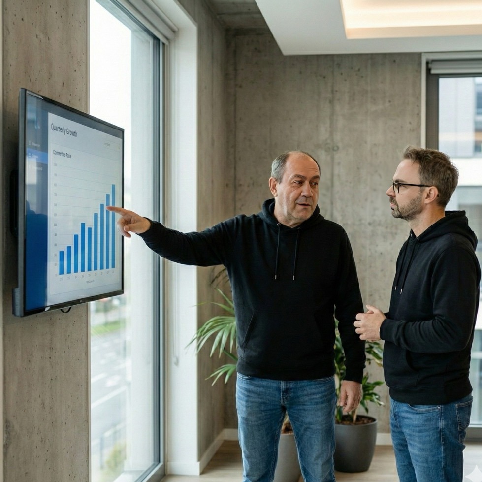 Linkbuilding Kasachstan-Strategie Präsentation mit Wachstumsanalyse