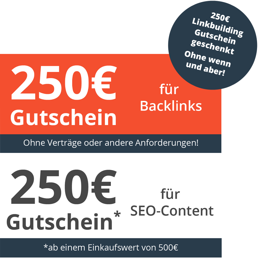 250€ + 250€ Gutschein